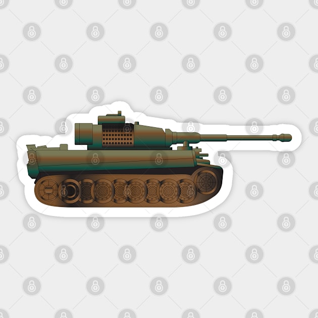 The Tiger I Tank Sticker by kindacoolbutnotreally